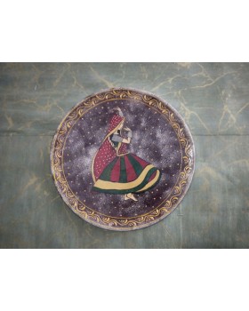 Wooden Wall Decor Plate - Multicolor